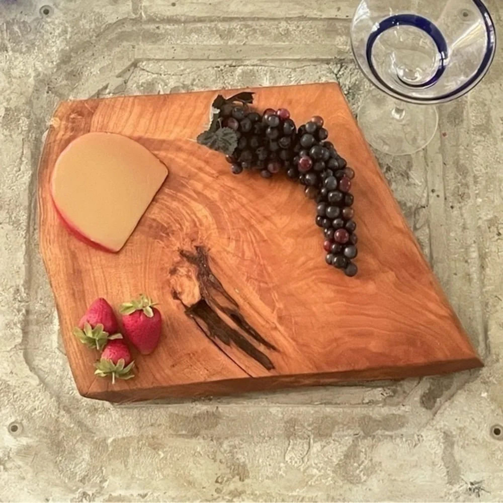 Handmade Charcuterie Snacking Cheese Board OOAK Cherry Party Host Gift